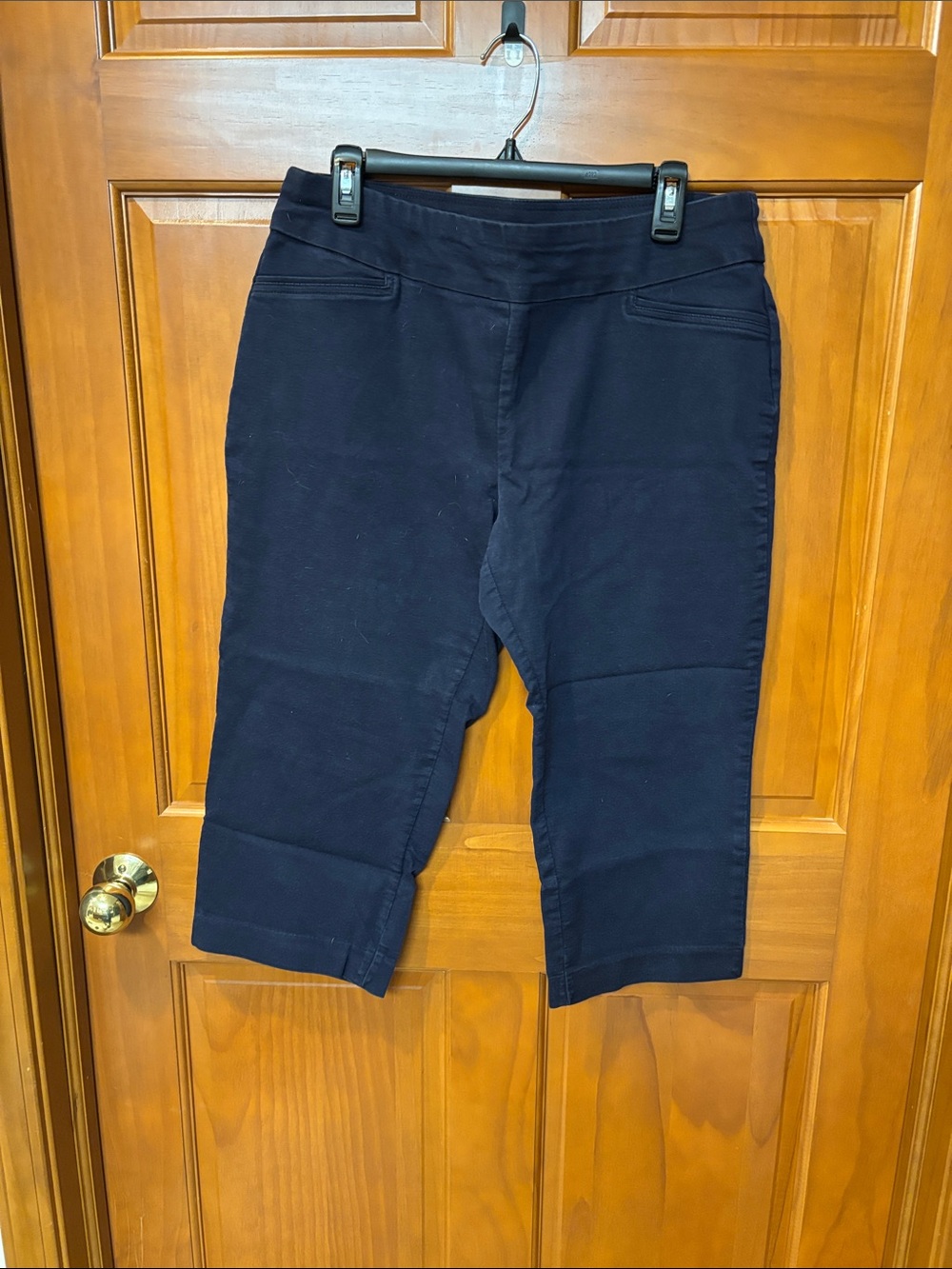 croft & barrow Navy Cropped Stretch Capri Jeans